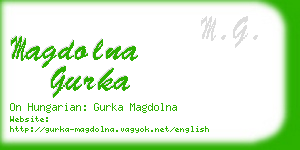 magdolna gurka business card